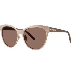 Vera Wang Kalea YG Gold Gray Cat Eye Sunglasses w/ Case